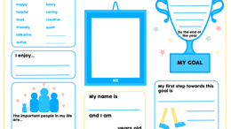 Getting to know me - worksheet for ages 4 to 7